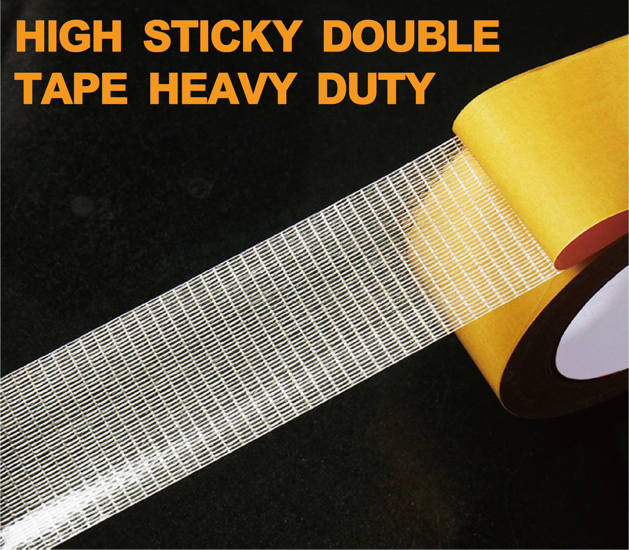 Heavy Duty White Double Sided Fabric Tape - 1 Inch X 33 Feet, No Residue Removable