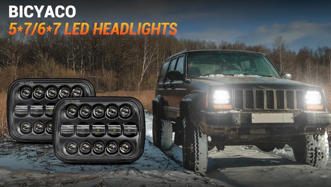 L 07 Amazon.com: BICYACO DOT 110W 5x7 7x6 Inch Led Headlights Hi