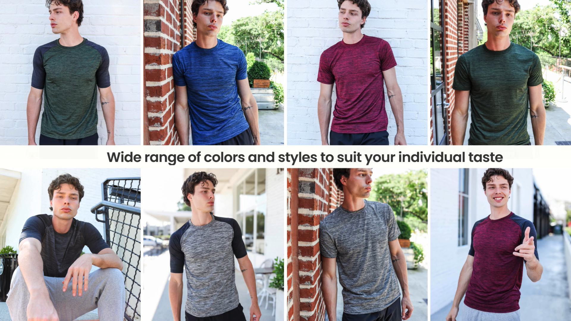 Amazon.com: [5 Pack] Men's Dry-Fit Active Athletic Crew Neck T