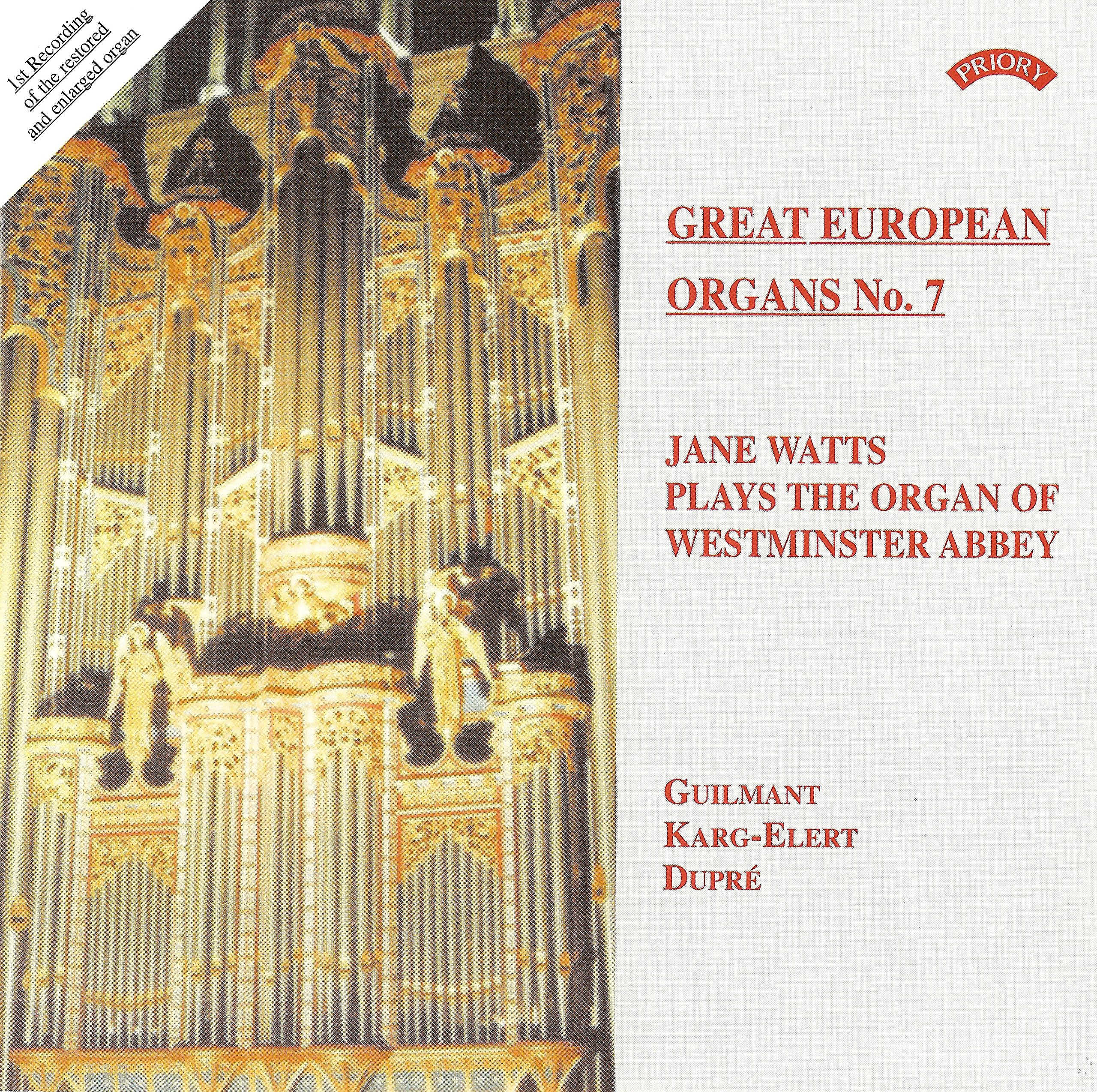 [Great European Organs Vol. 7] Jane Watts Plays The Organ Of Westminster Abbey