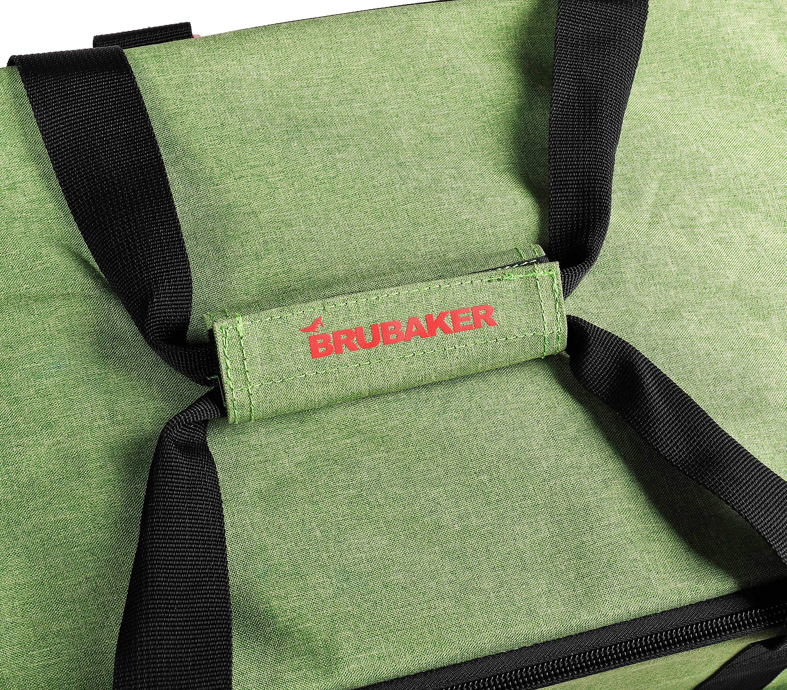 BRUBAKER 'Super Performance' - Sac à Chaussures de Ski/Sac Casque/Sac à Dos Ski - Vert chiné/Noir
