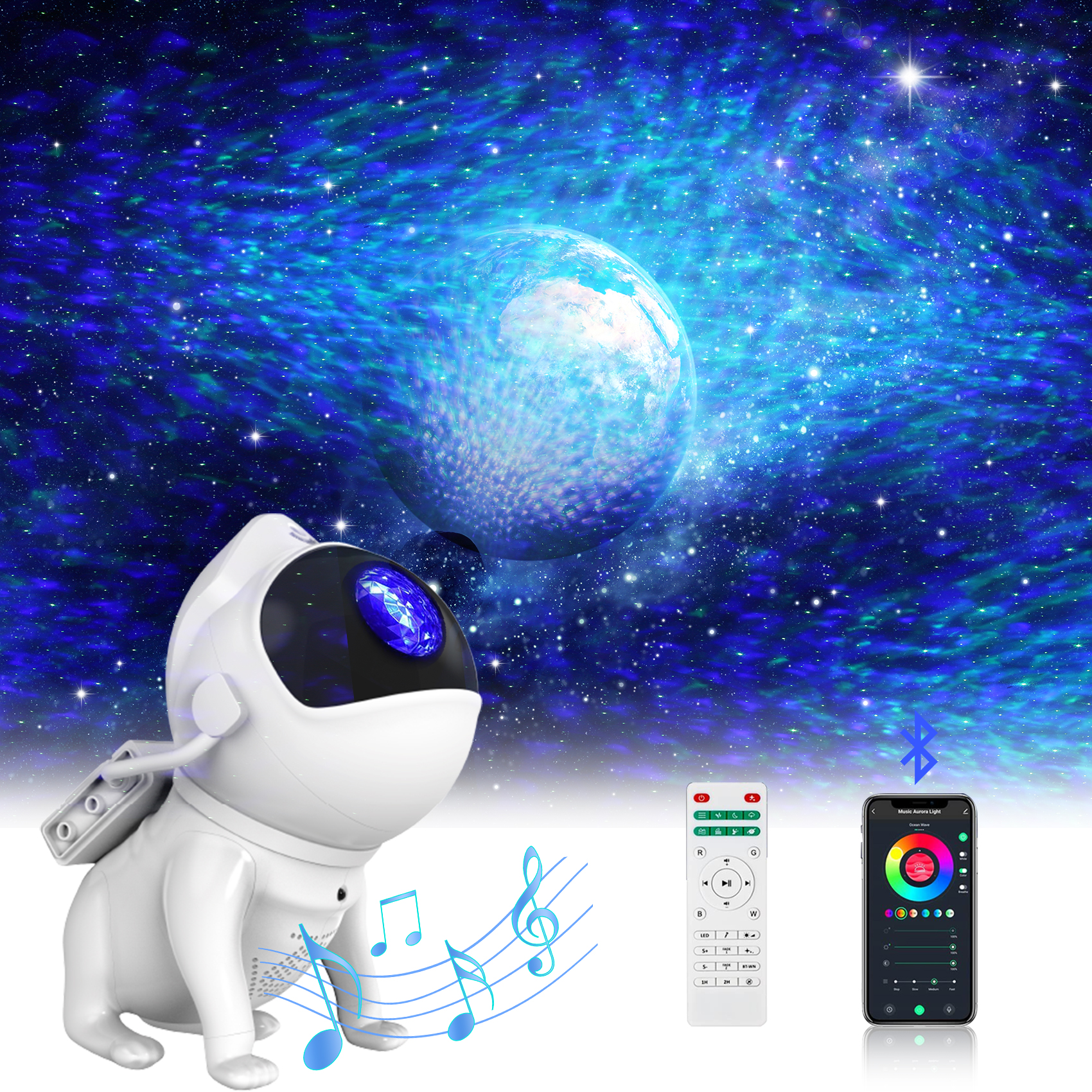 Star Projector, Astronaut Galaxy Projector Night Light, Projection Lamp