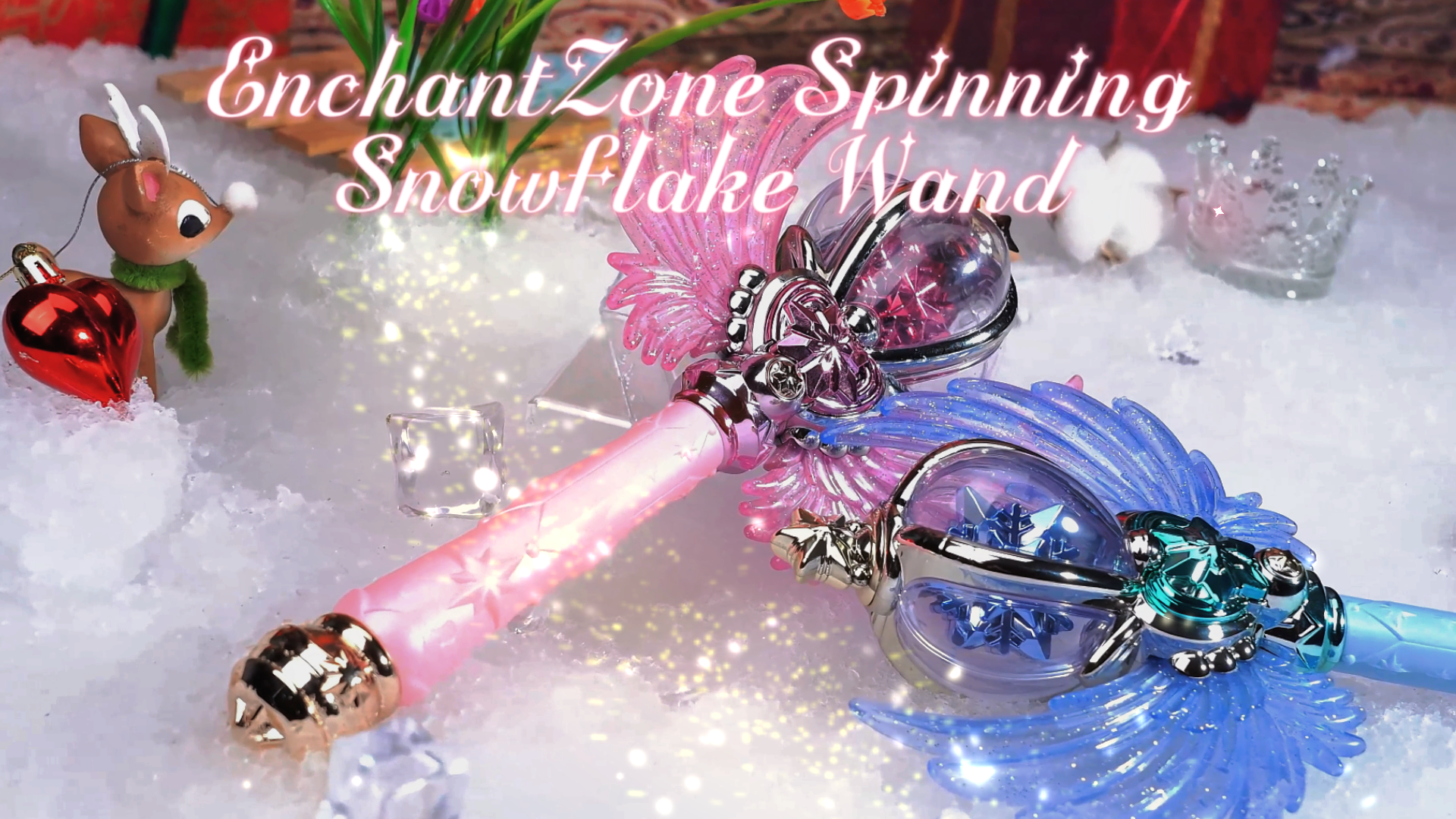 Amazon.com: EnchantZone Light Up Snowflake Wand with