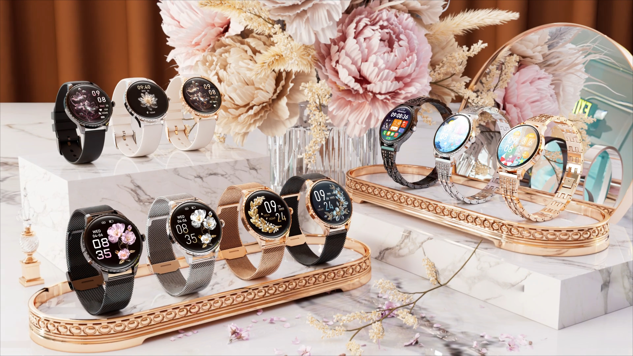 CHOOSETIME Smartwatch Donna Sottile 7,99 mm con Chiamate, 1.32 AMOLED Orologio Fitness con Ciclo Mestruale/Sonno/Frequenza Cardiaca per Android/ iOS, IP68 Impermeabile, 270+ Quadranti, Argento CHOOSETIME Smartwatch Donna Sottile 7,99 mm con Chiamate, 1.32 AMOLED Orologio Fitness con Ciclo Mestruale/Sonno/Frequenza Cardiaca per Android/ iOS, IP68 Impermeabile, 270+ Quadranti, Argento