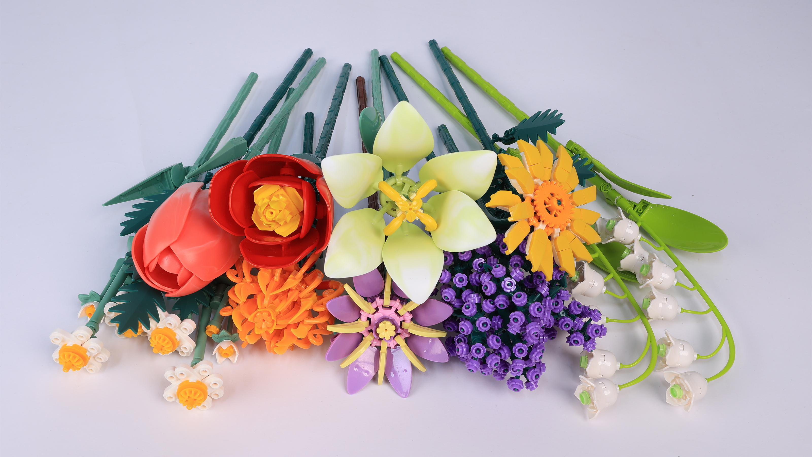 Amazon.com: Flowers Bouquet Building Blocks Toy Set, 1000+PCS DIY