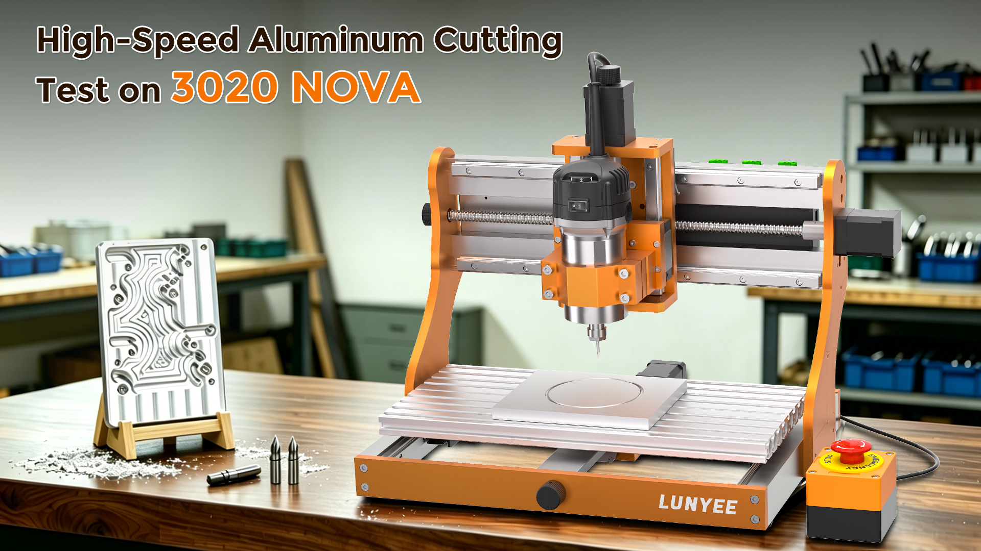LUNYEE 3020 Nova CNC Router Machine, All-Metal XYZ Axis Linear