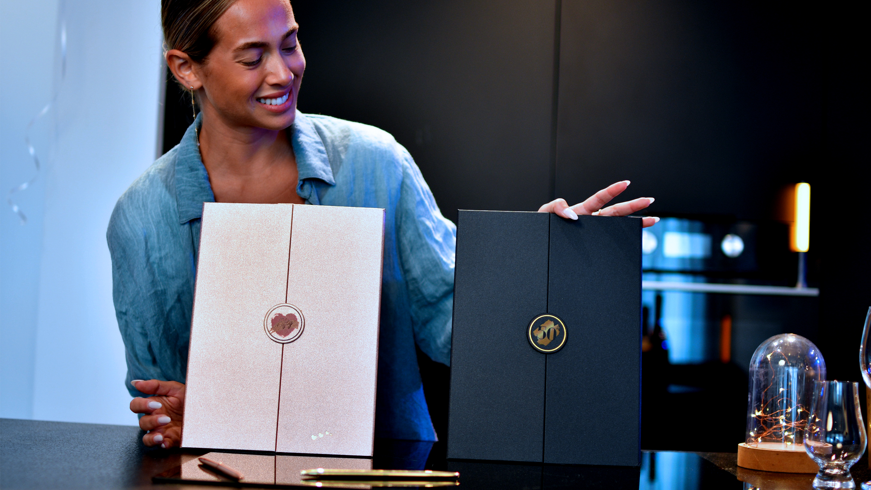 16th Birthday Alternative Guest Book - Rose Gold Sweet 16 Signature Book For Party Decor