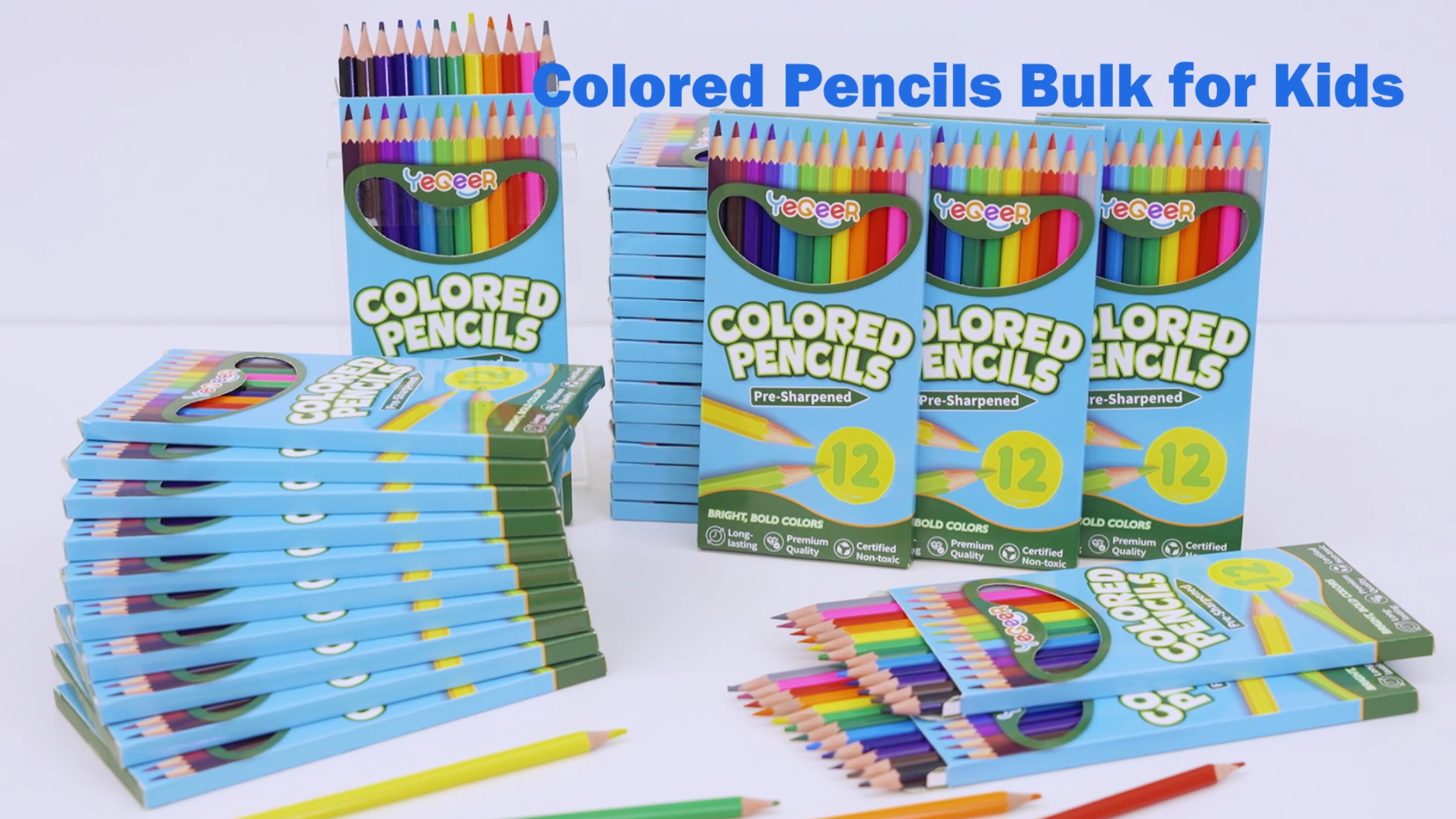 Amazon.com: YEGEER 528 Count Colored Pencils Bulk, 12 Assorted