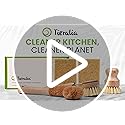 Tieralia Bamboo Dish Brush Gift Set – 5-Piece Kitchen Cleaning Bundle with Bottle Brush, Palm Brush, Scrub Brush & Sponge Pads | Elegant Wood Handles, Scratch-Safe Bristles, Giftable Packaging - Image 8