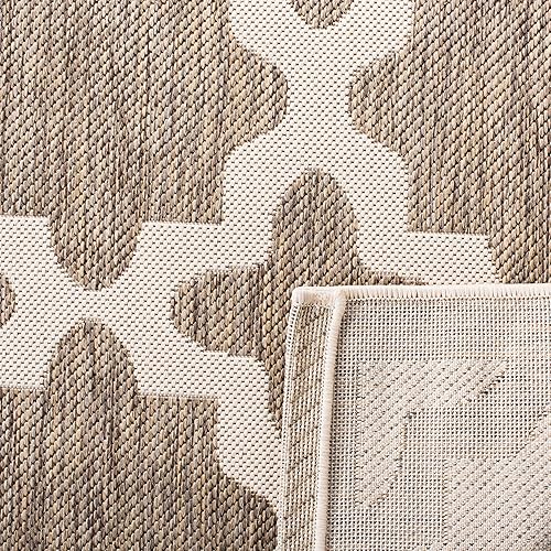 Vista 12 de Safavieh Courtyard Collection CY6903-268 alfombra azul marino y beige para interior o exterior, otro, Azul marino, beige