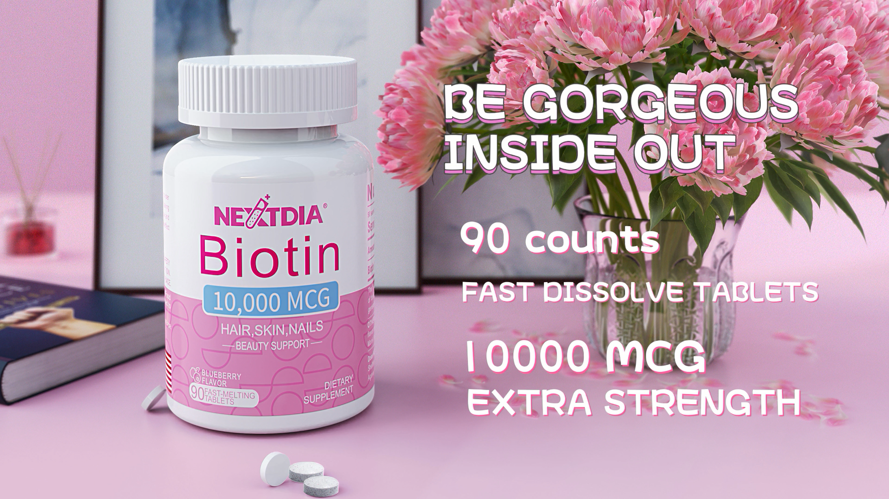 Watch Biotin 10000mcg Fast Dissolve Tablets on Amazon Live