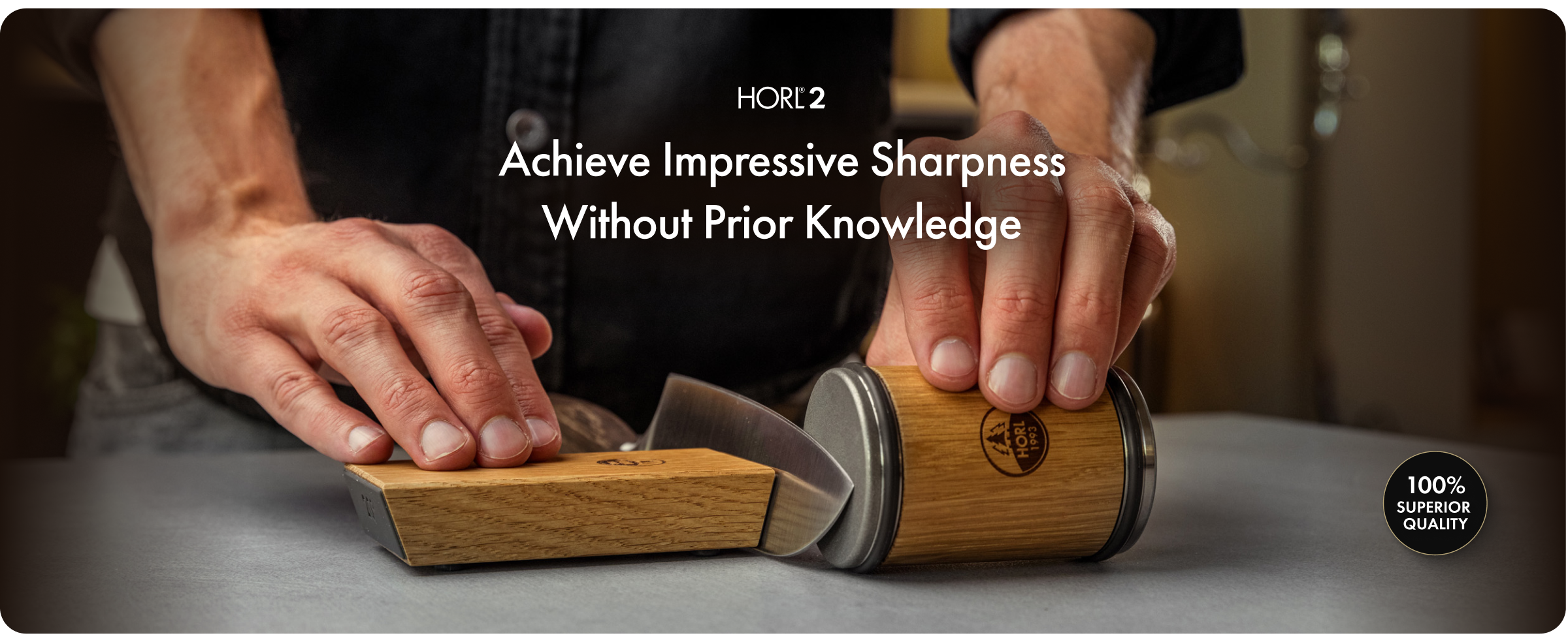 Amazon.com: HORL 2 Oak Kitchen Knife Sharpener for Razor Sharp