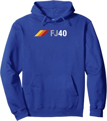 Miniatura 3 de FJ40 Overland SUV 3 rayas Vintage Racing Serie 40 sudadera con capucha Negro -