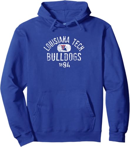 Louisiana Tech Bulldogs Vintage 1894 Royal Blue Sudadera con capucha