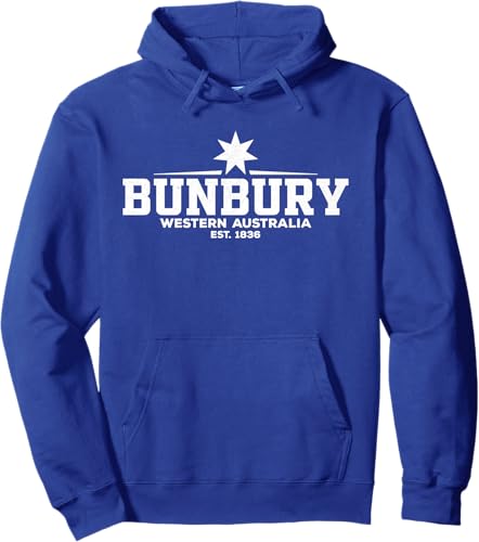 Miniatura 4 de Bunbury Australia Pullover Hoodie Black,Navy Blue,Dark Heather Grey,Royal Blue