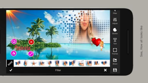Pixelated Nature Frame – Photo Editor Pro