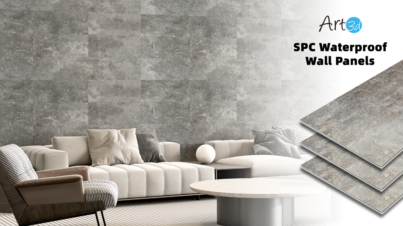 Amazon.com: Art3d 4-Pack 5“x6” SPC Wall Panels, Waterproof Click
