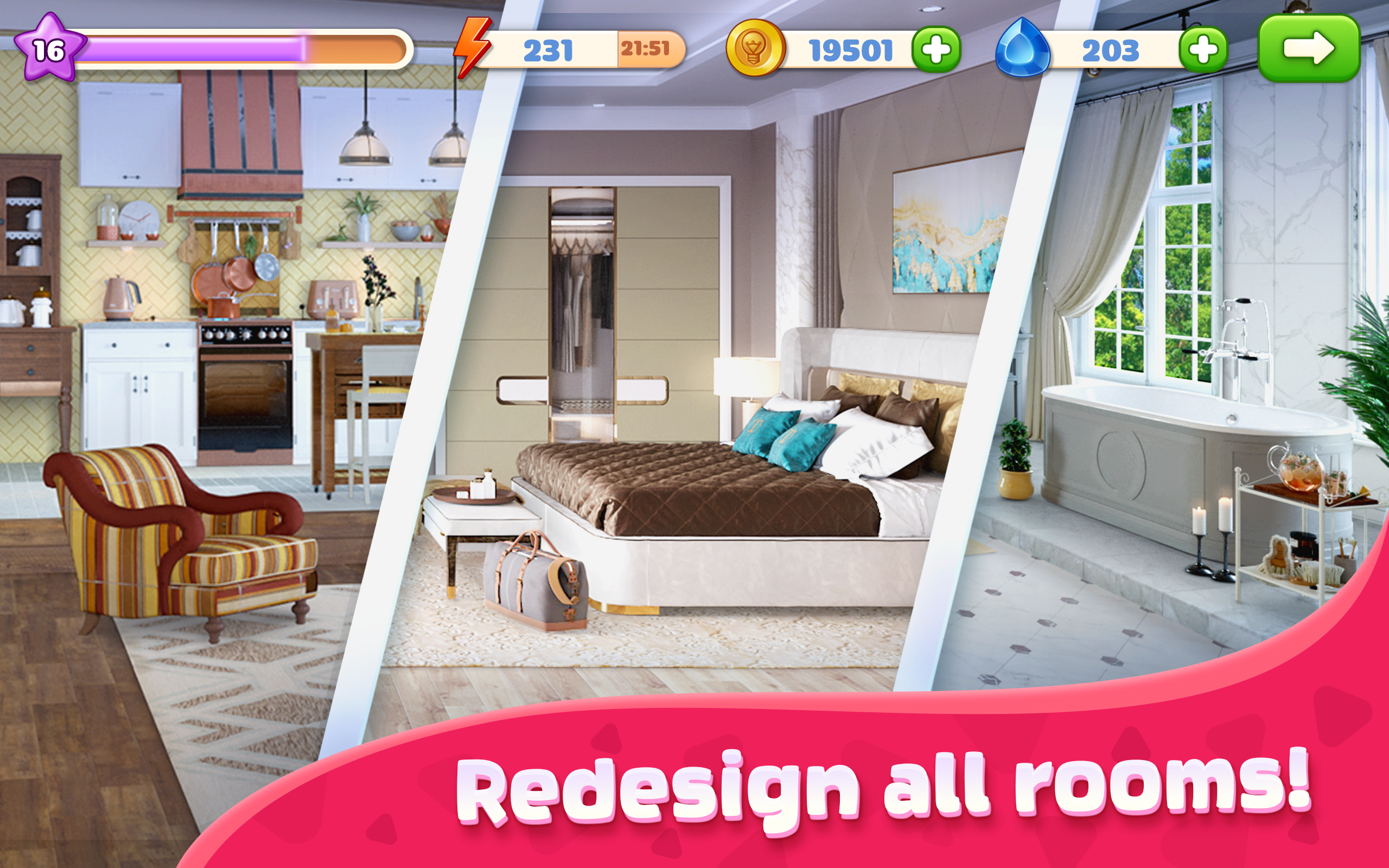 Merge Interior: decorate and build a house - do a home design makeover ...