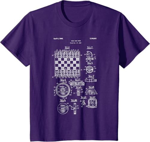 Miniatura 29 de clásico tablero de ajedrez conjunto camisa – Viejo Juego Knight peón Queen, mujer S, Jaspeado oscuro Negro,Azul Marino,Asfalto,Azul