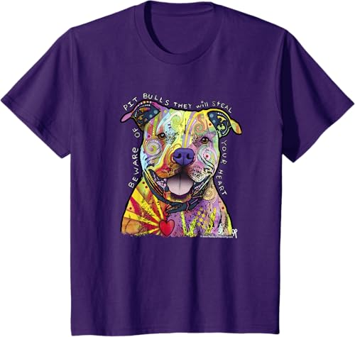 Miniatura 5 de Beware Of Pit Bulls, Dean Russo Pitbull Original - Dog Lover T-Shirt Black,Navy Blue,Asphalt Grey,Slate Grey,White,Cranberry Red,Kelly Green,Olive