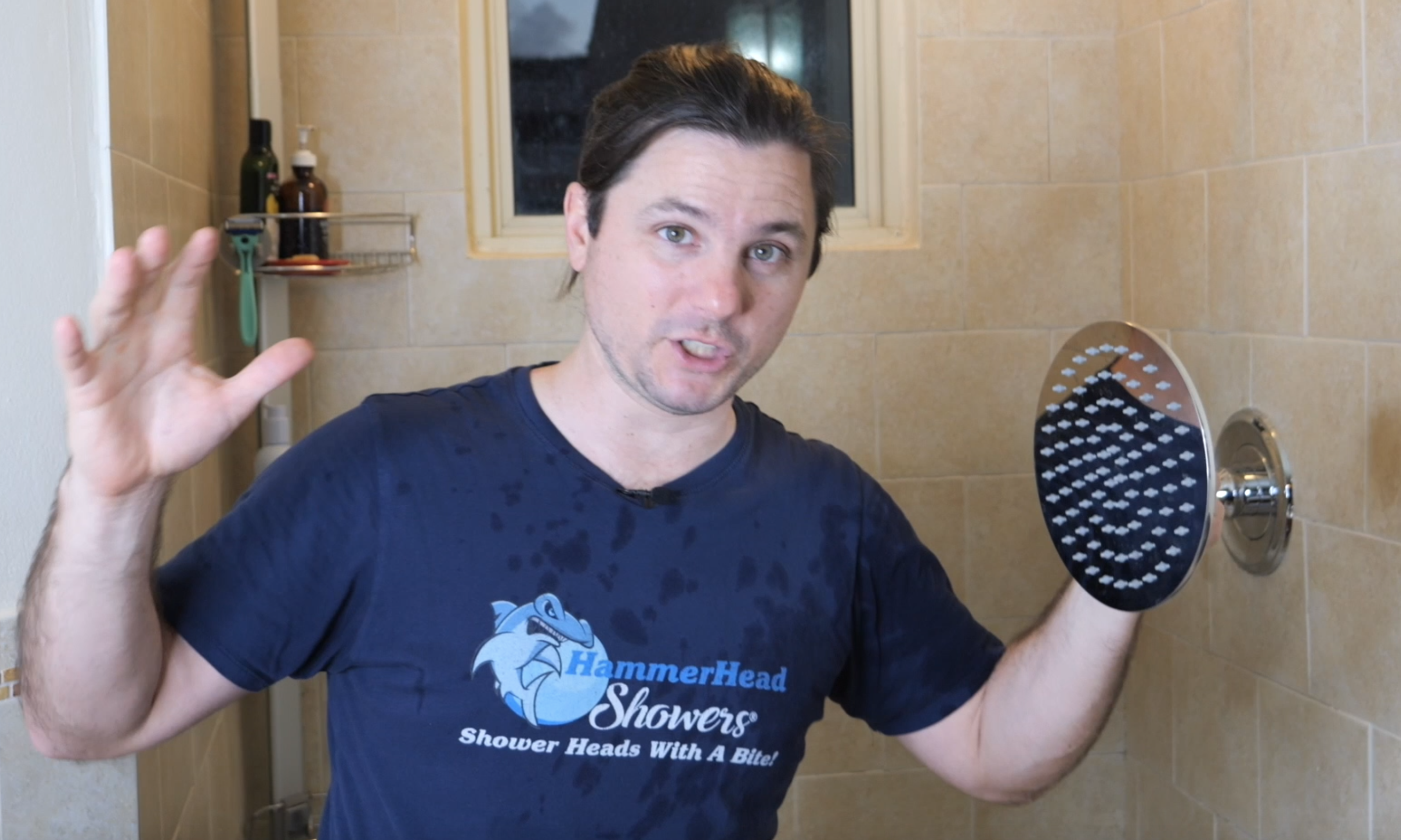 HammerHead Showers All Metal Round 8 Inch Rainfall Shower Head, High Flow Shower Head Optimized For Pressure, Brushed Nickel, 1 - View #6