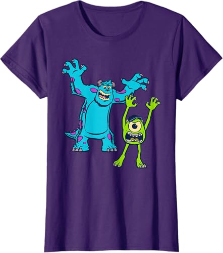 Miniatura 59 de Disney Pixar Monsters University Sulley and Mike T-Shirt Black,Navy Blue,Asphalt Grey,White,Baby Blue,Red,Kelly Green,Olive Green,Lemon