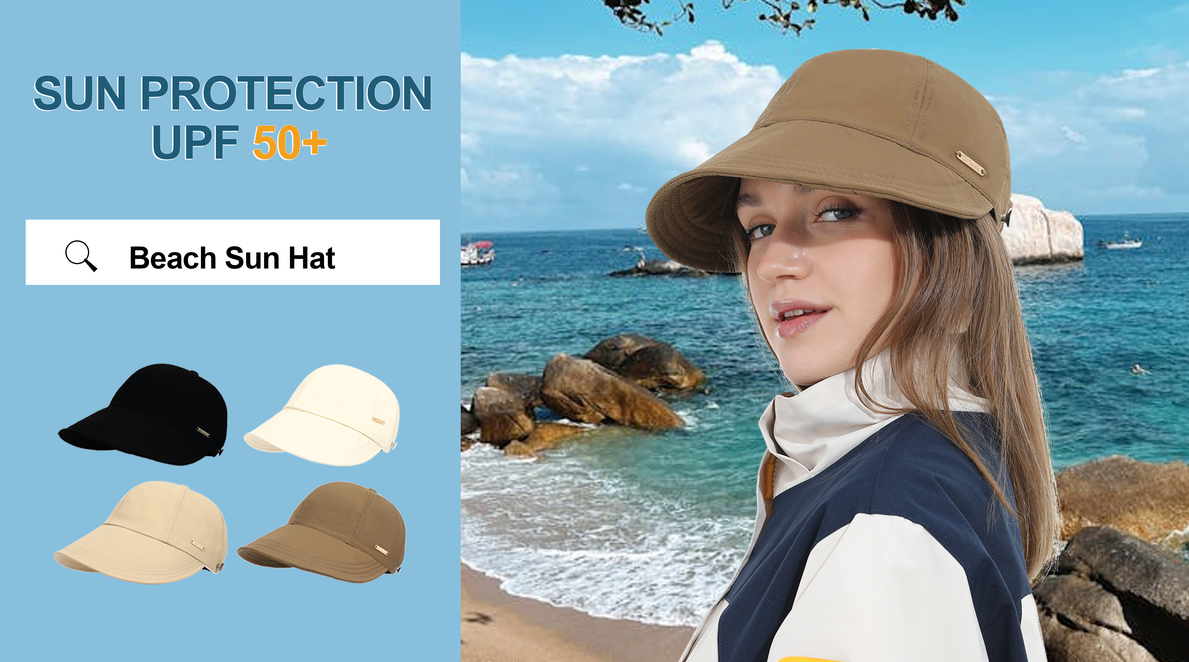 Amazon.com: Sun Hat with Ponytail Hole for Women Summer 