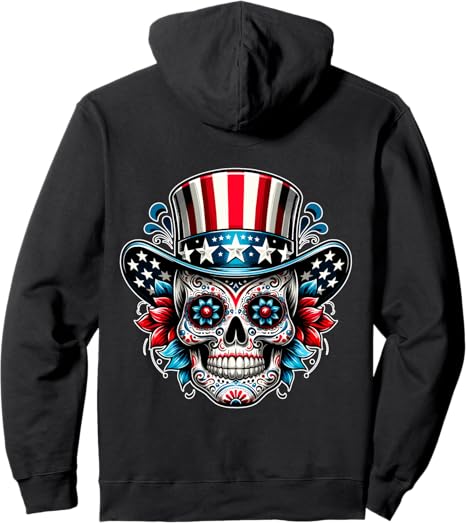 Sugar Skull Patriotic 4th of July Designs