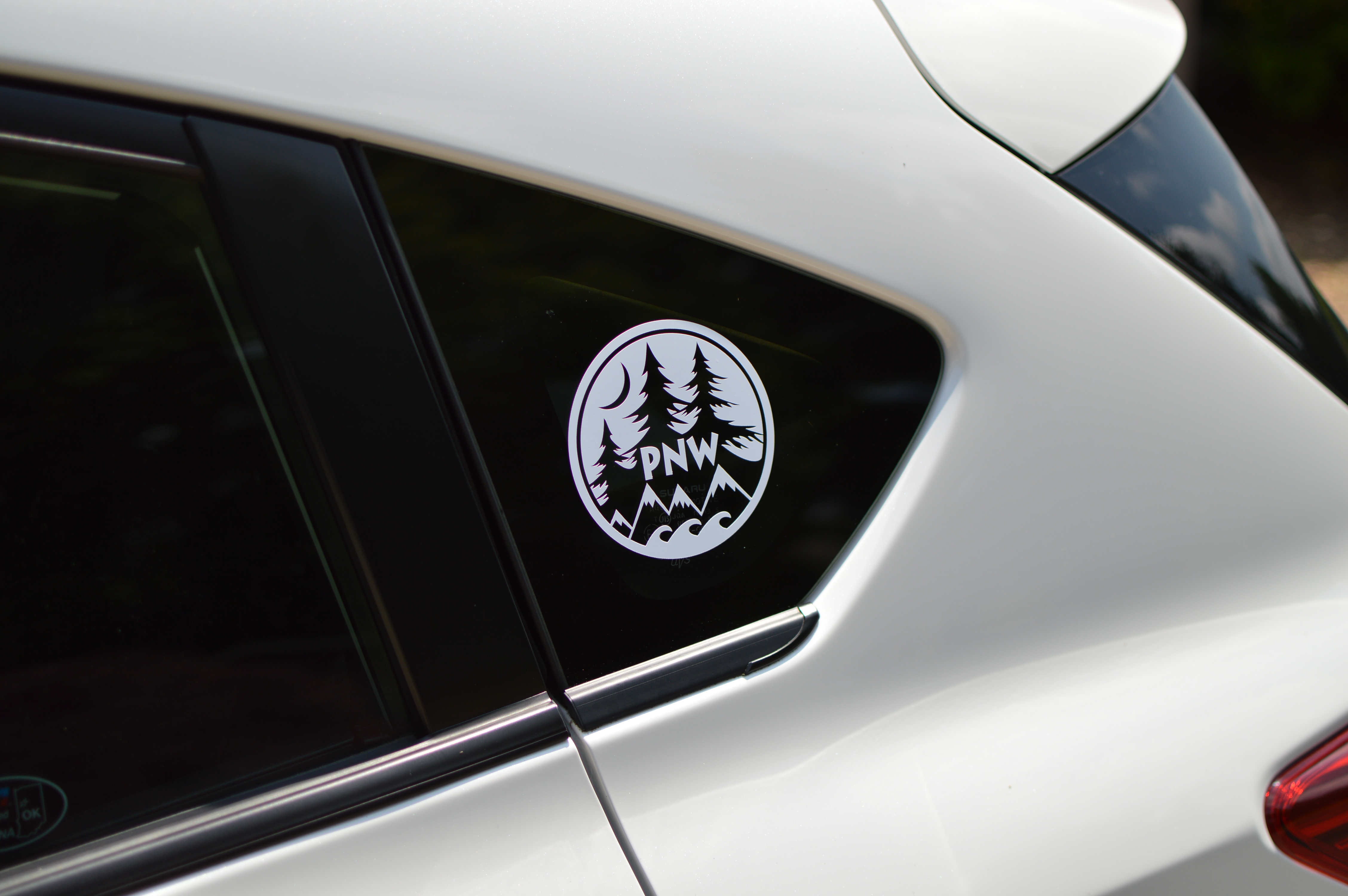 Matte Finish Adhesive PNW Decal Sticker - Pacific Northwest Mountain ...