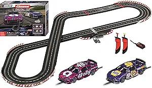 Carrera Digital 132 20030042 NASCAR Daytona Challenge 1:32 Scale Slot Car Racing Track Set - Includes Two 1:32 Scale Digital Cars & Two Speed Controllers Ages 8+