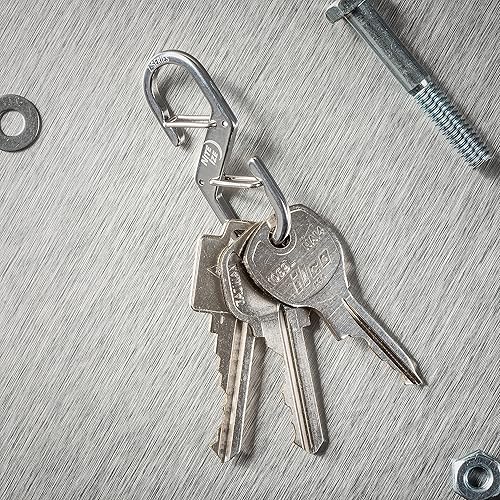 Miniatura 4 de Nite Ize Mosquetón doble de la serie Z, clip de acero inoxidable con doble puerta