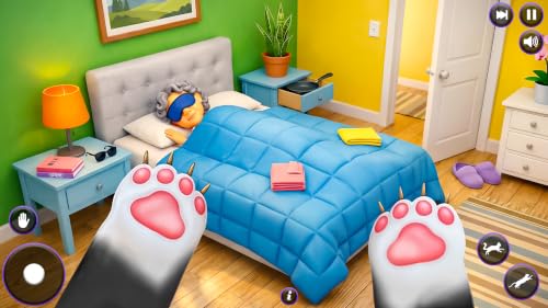 いたずら猫カオスゲーム - 地獄のおばあちゃんの猫いたずらゲーム2025