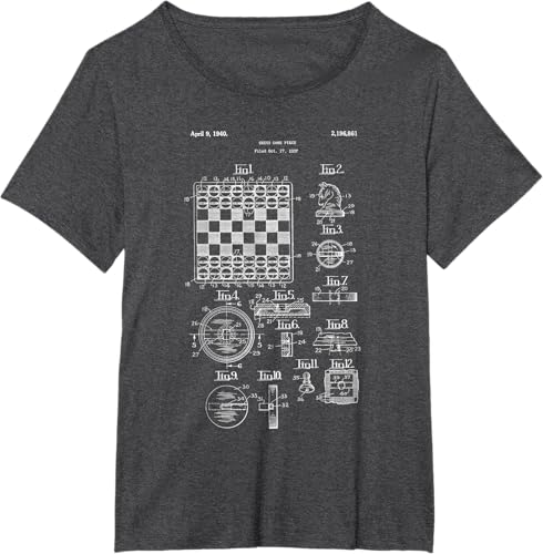 Miniatura 31 de clásico tablero de ajedrez conjunto camisa – Viejo Juego Knight peón Queen, mujer S, Jaspeado oscuro Negro,Azul Marino,Asfalto,Azul