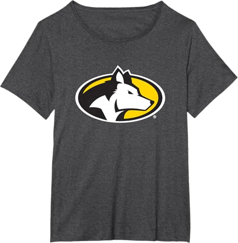 Miniatura 4 de Camiseta con licencia oficial de Michigan Tech Huskies Icon, Negro - Negro,Jaspeado Oscuro,Gris Jaspeado