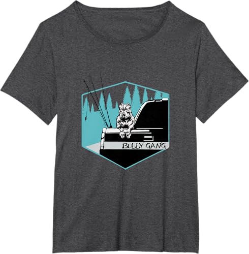 Miniatura 9 de American Bully Gang T-Shirt Black,Asphalt Grey,White,Cranberry Red,Red,Dark Green,Kelly Green,Olive Green,Lemon Yellow,Dark Heather Grey,Heather