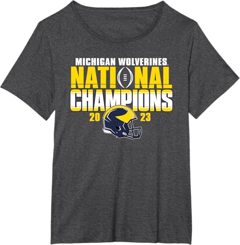 Miniatura 4 de Camiseta con casco de fútbol de los Michigan Wolverines 2023 CFP National Champs, Negro -