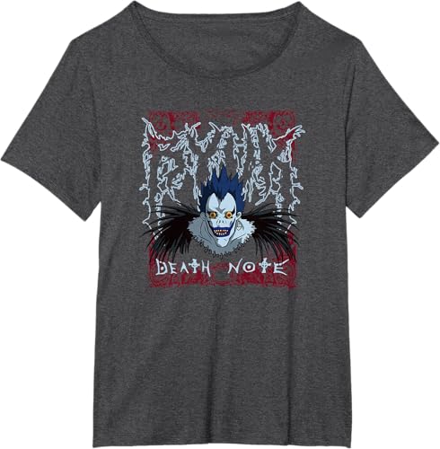 Miniatura 8 de Death Note Heavy Metal Shinigami Ryuk Anime T-Shirt Black,Navy Blue,Asphalt Grey,Dark Heather Grey