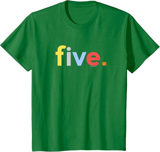 Five birthday shirt Clearance