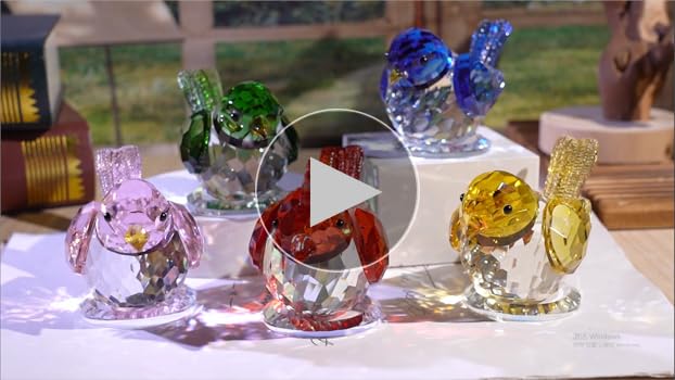 CRYSTAL BIRD SPECIAL DIGEST '90非売品 Amazon.com: Crystal Pink Birds Figurine Glass Collectible