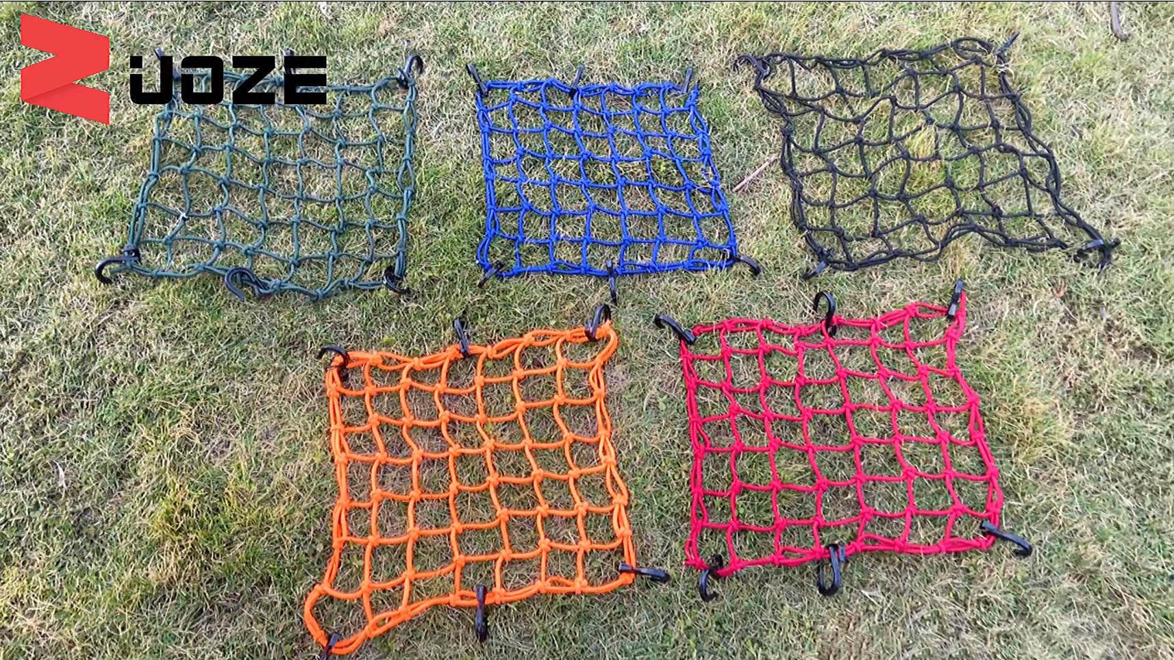 Small Cargo Net-15"x15" Expands To 30"x30" | Reinforced Hooks, Natural Latex Core - View #4