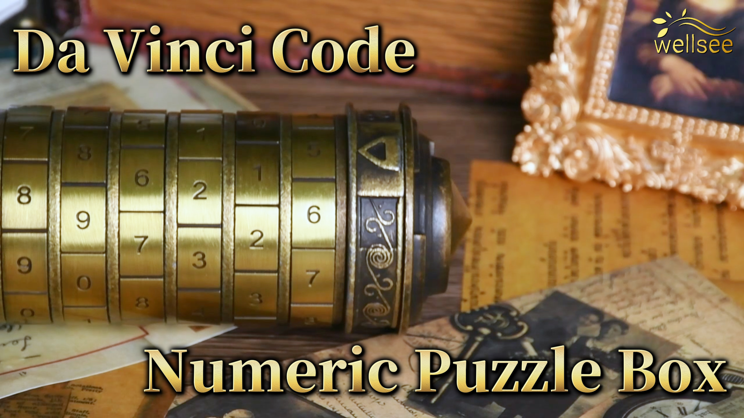 Amazon.com: wellsee Da Vinci Code Mini Numbers Cryptex Brainteaser