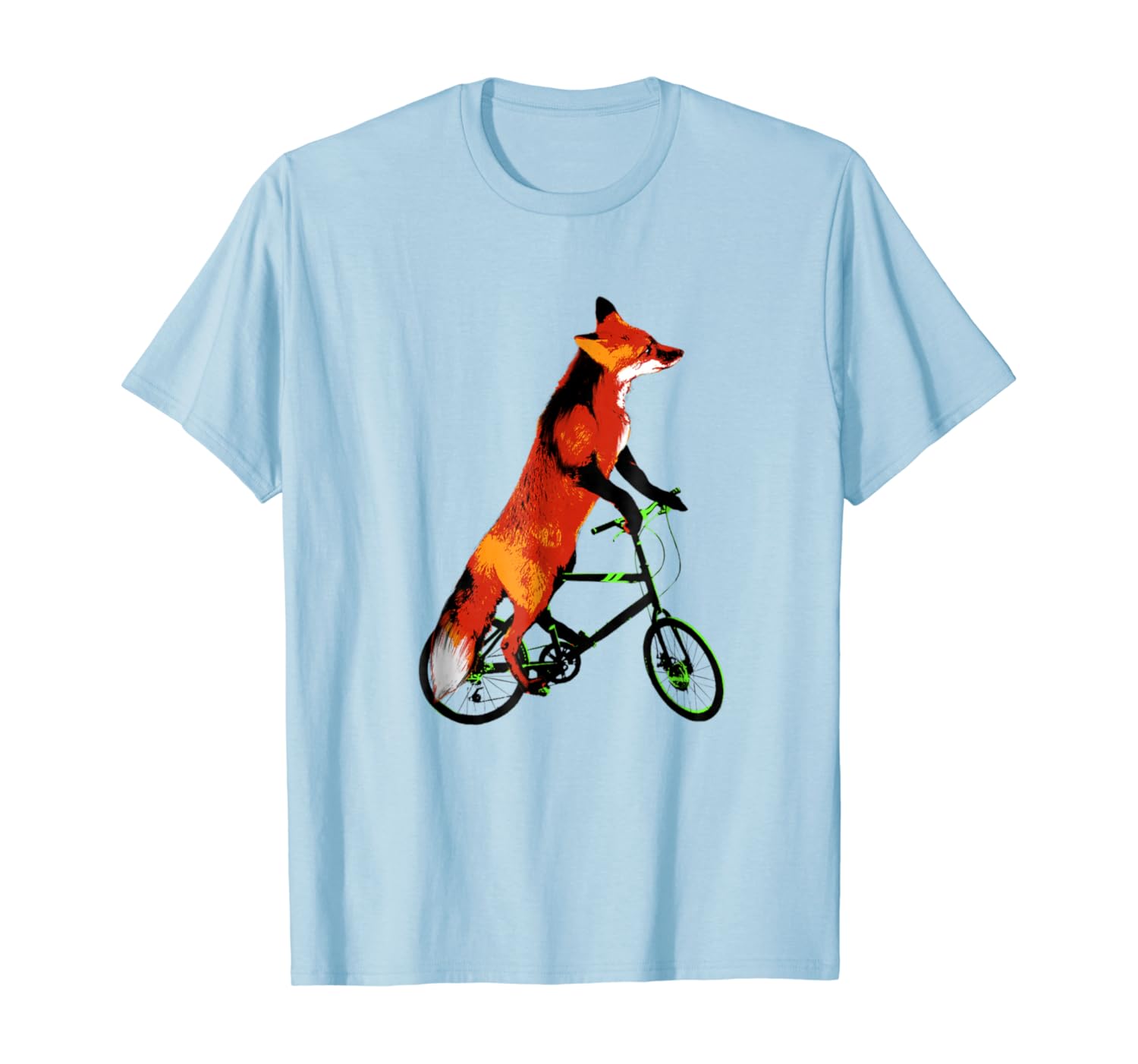 fox riding a bike