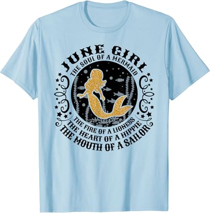 June girl mermaid shirt Clearance