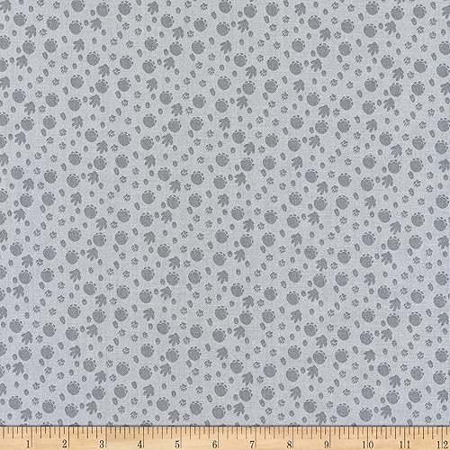 Riley Blake Designs Riley Blake Crayola Colorful Friends Footprints Tela, Granito Yard disponible en Yaxa Peru