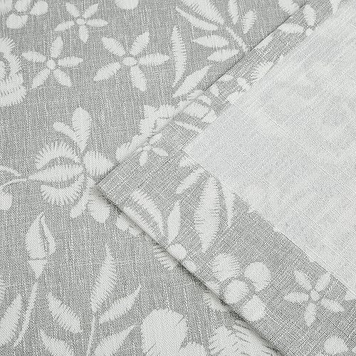 Miniatura 7 de Vision Home Cortinas semitraslúcidas con bolsillo para barra y pestaña trasera, de lino jacobeo, con textura, filtrado de luz, cortinas blancas y