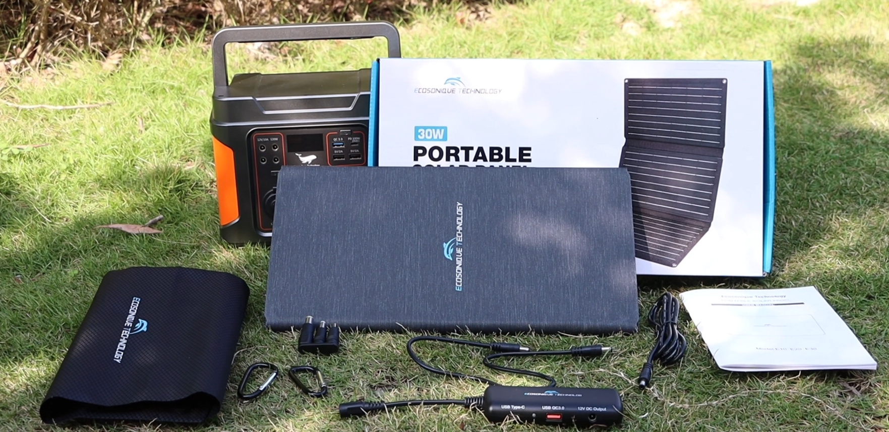 Pannello Solare Portatile 30W Ecosonique - Caricatore Da Zaino Con USB-C PD E QC3.0 - Foto 13