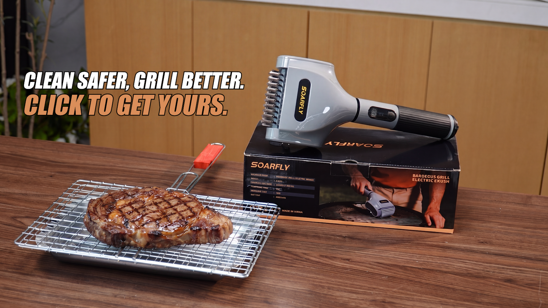 Amazon.com: SOARFLY Electric BBQ Grill Brush, 800RPM Grill Cleaner
