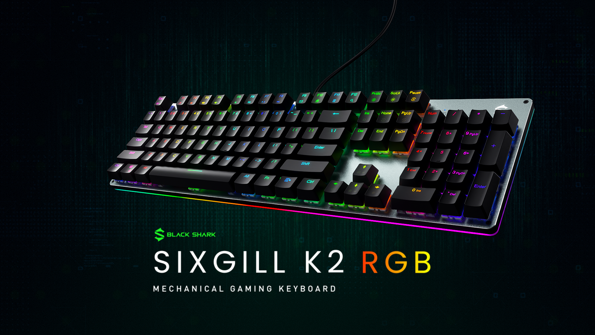 Amazon.com: Black Shark RGB Mechanical Gaming Keyboard LED Backlit