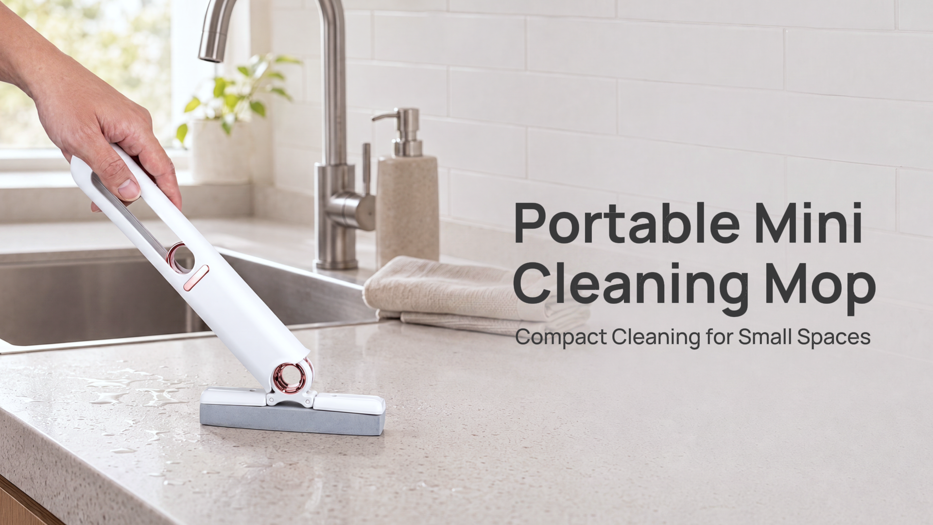 Amazon.com: Mcbazel Portable Mini Cleaning Mop, Mini Sponge Mop