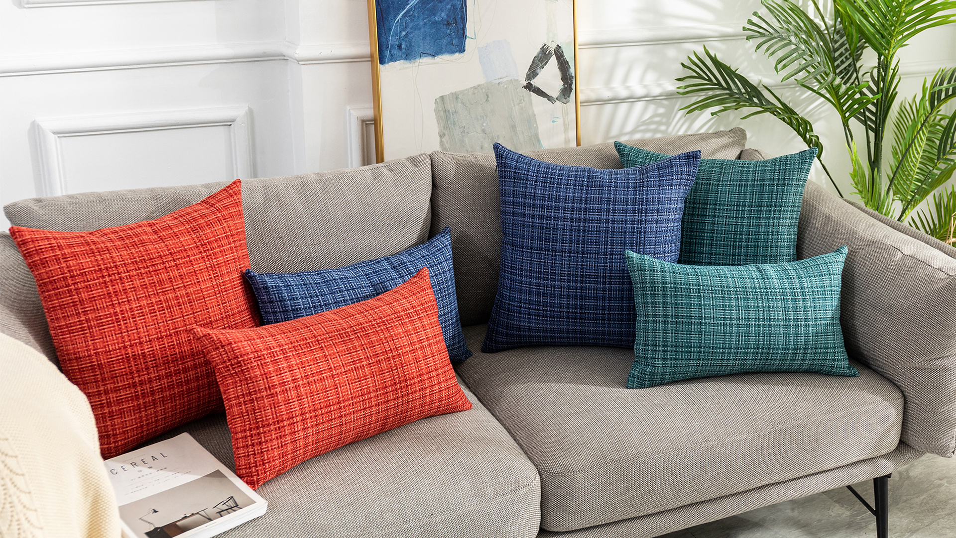 Amazon.com: Kevin Textile Pack of 2 Decorative Outdoor Waterproof